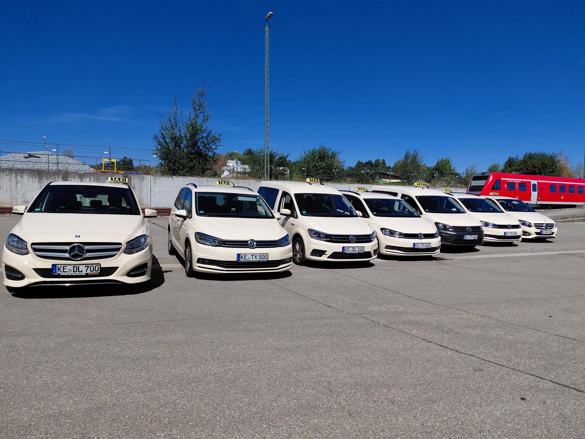 Große Fahrzeugflotte von Ab ins Taxi in Kempten